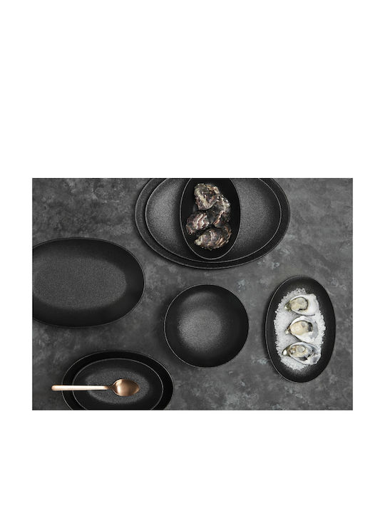 Maxwell & Williams Coupe Plate Desert made of Porcelain Black with Diameter 21cm