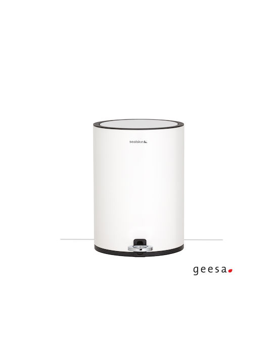 Geesa Inox Bathroom Basket 3lt White