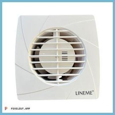 Lineme Επιτοίχιος Εξαεριστήρας Μπάνιου 120mm Λευκός