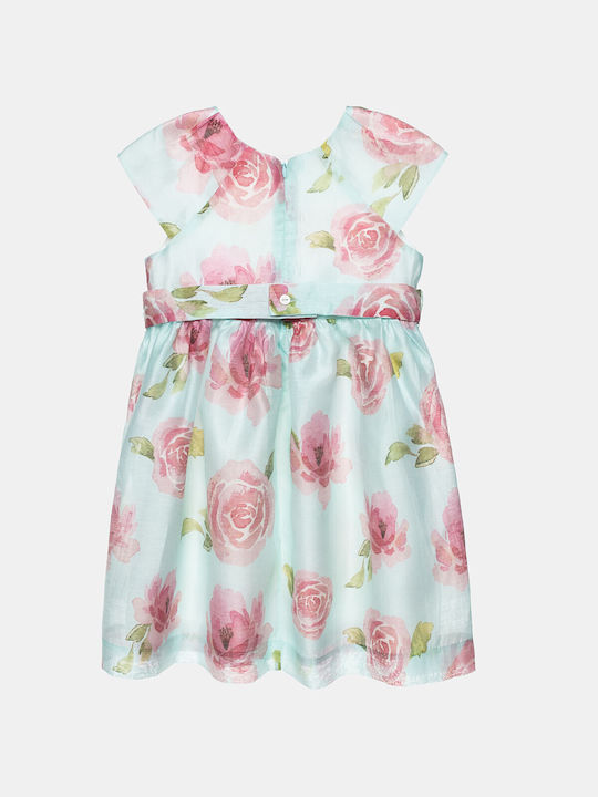 Alouette Mädchen Kleid Blumen Türkis