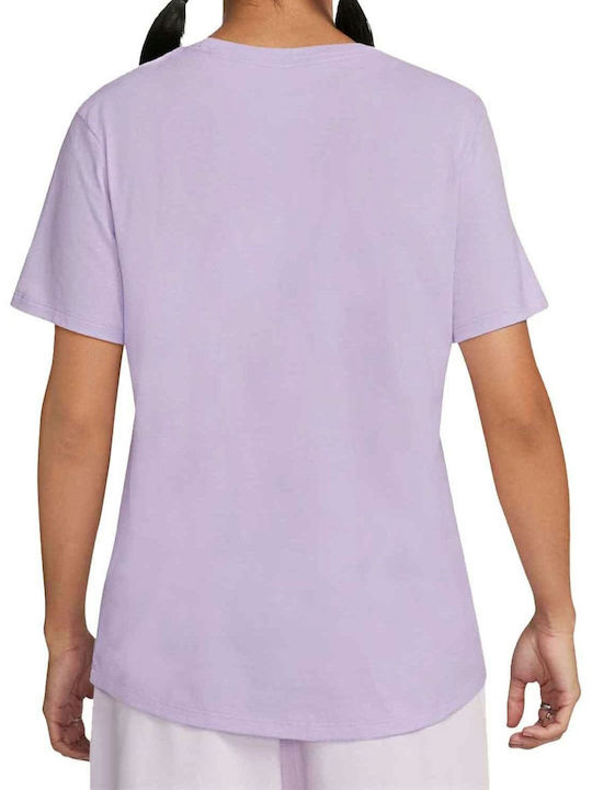 Nike Club Femeie Sport Tricou Violet