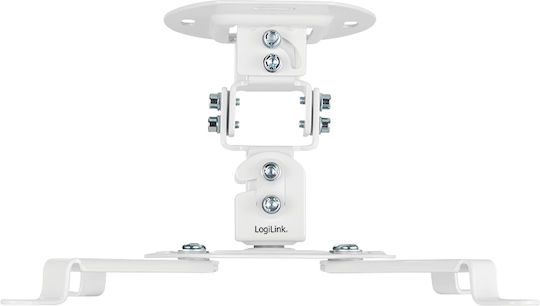 LogiLink Βάση Projector Οροφής με Μέγιστο Φορτίο 13.5kg Λευκή
