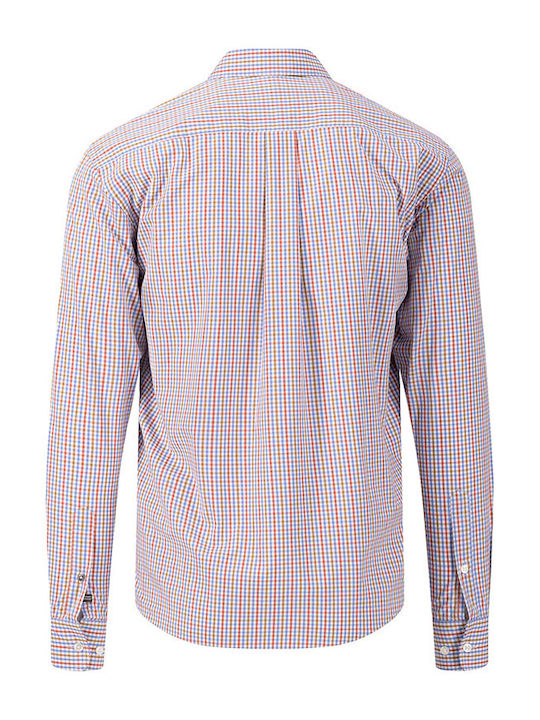 Fynch Hatton Men's Shirt Checked Red/Blue