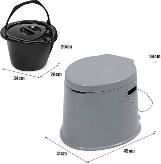 Costway Portable Toilet