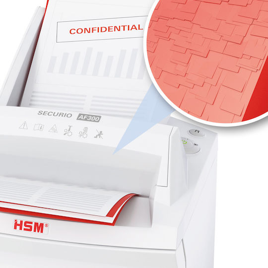HSM Aktevernichter Securio Af300 Querschnitt 10 Blätter mit Behälter 35Es