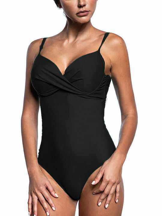 Women's One-piece Swimsuit Enhancement Banella Bluepoint 24058094d-02 D Cup Black