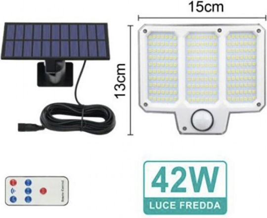 Arrango Wall Mounted Solar Light 42W with Remote Control 13cmx15cmcm