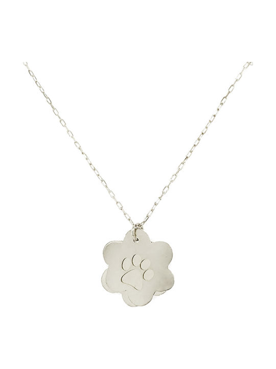Dio Jewellery Lab Kinderhalskette Füße aus Silber
