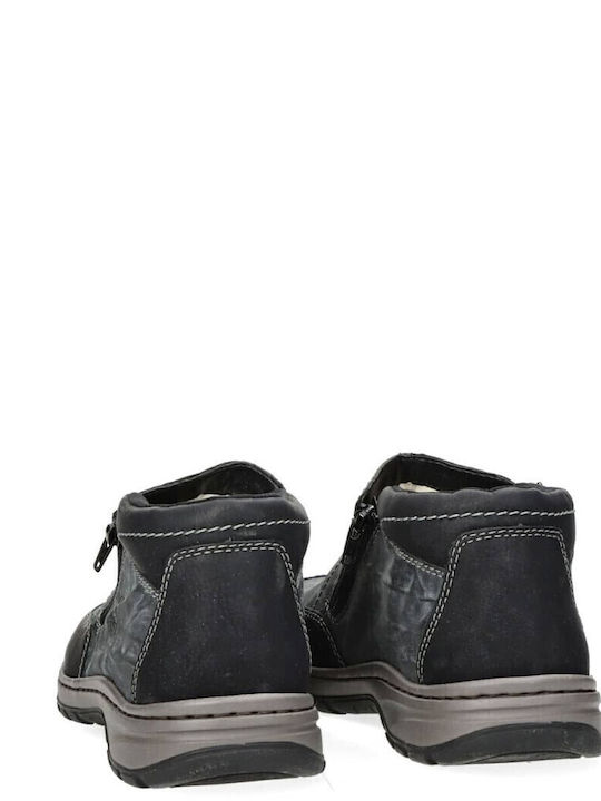 Men's Synthetic Leather Casual Shoes Black