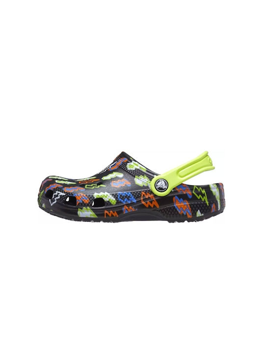 Crocs Classic Lightning Kids Beach Shoes Black