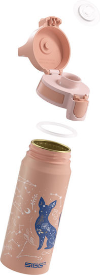 Sigg Παιδικό Παγούρι Αλουμινίου Non Spill Ροζ 600ml