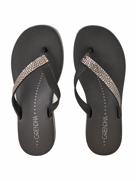 Frauen Flip Flops in Schwarz Farbe