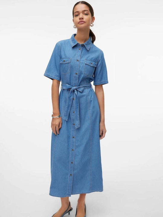 Vero Moda Dress Denim Blue