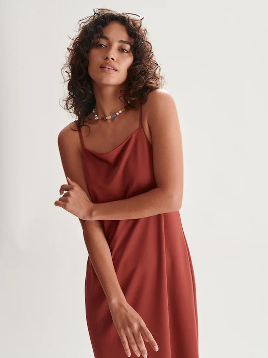 Sommer Midi Damenkleid Beiges