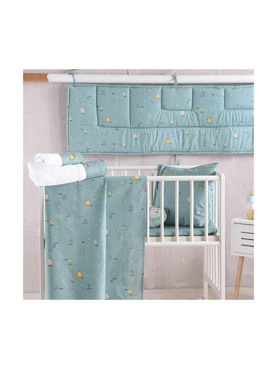 Rythmos Set Copertă de Pătuț cu Față de Pernă Venus Green 110x160cm.