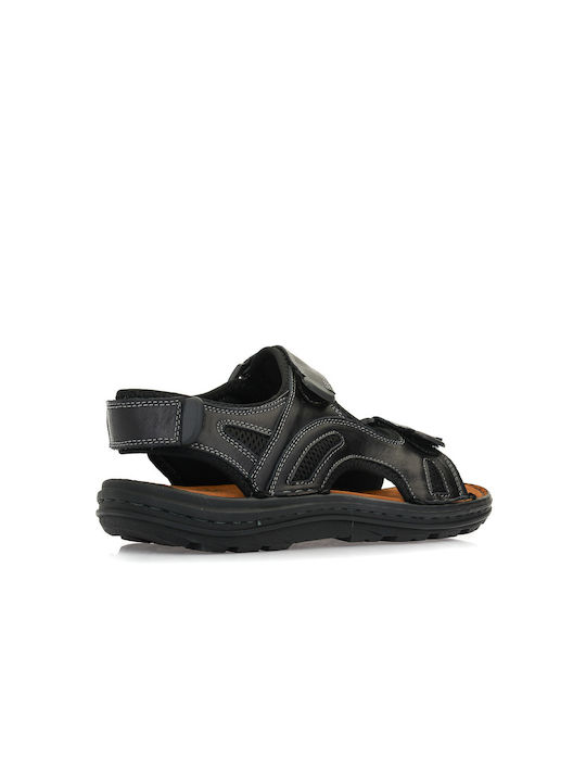 Gale Leder Herrensandalen in Schwarz Farbe