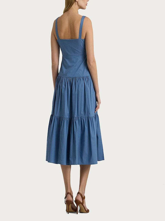 Ralph Lauren Dress with Ruffle Pale Azure