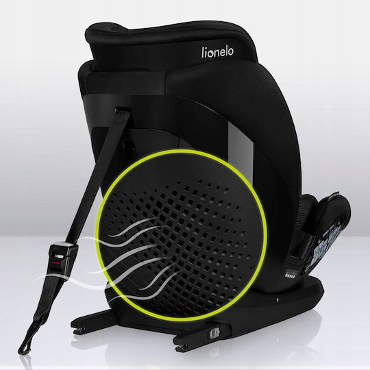 Lionelo Lavender Детско Столче за Кола i-Размер с Isofix Черен въглерод