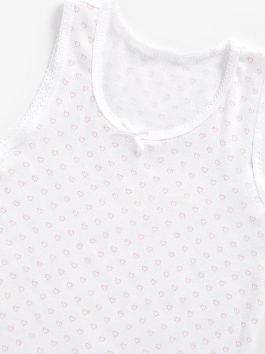 Mothercare Παιδικό Σετ με Φανελάκια Λευκο-ροζ 3τμχ