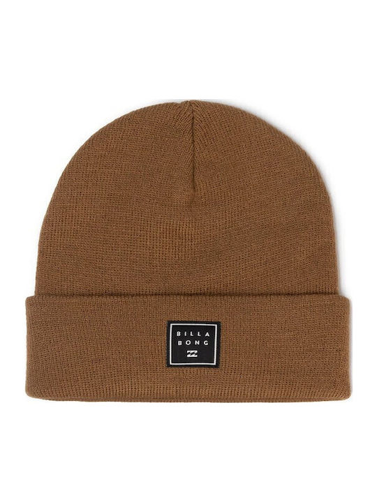 Stacked Beanie Ανδρικός Σκούφος Πλεκτός σε Καφέ χρώμα