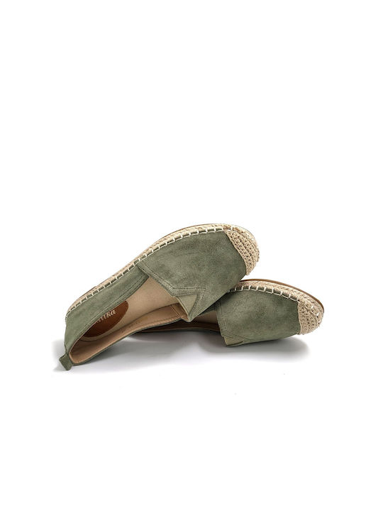 Plato Women's Suede Espadrilles Green