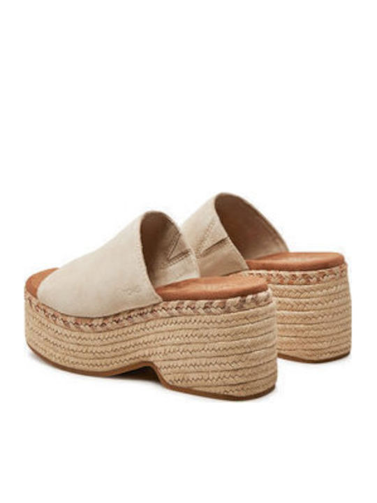 Women's Platform Espadrilles Beige