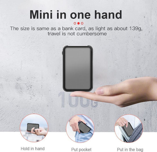 JnN Q75 Surveillance Bug Audio Recorder Power Bank Capacity 64GB