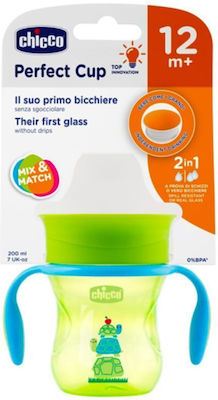 Chicco Baby & Kleinkind Becher Perfect aus Kunststoff Grün 1Stück 200ml für 12m+m+