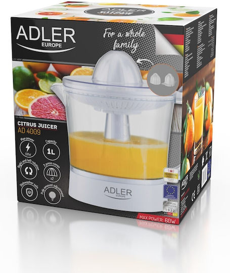 Adler Storcător electric 60W cu capacitate 1lt Alb