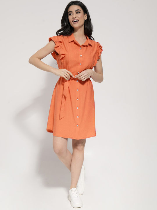 Summer Mini Dress Orange