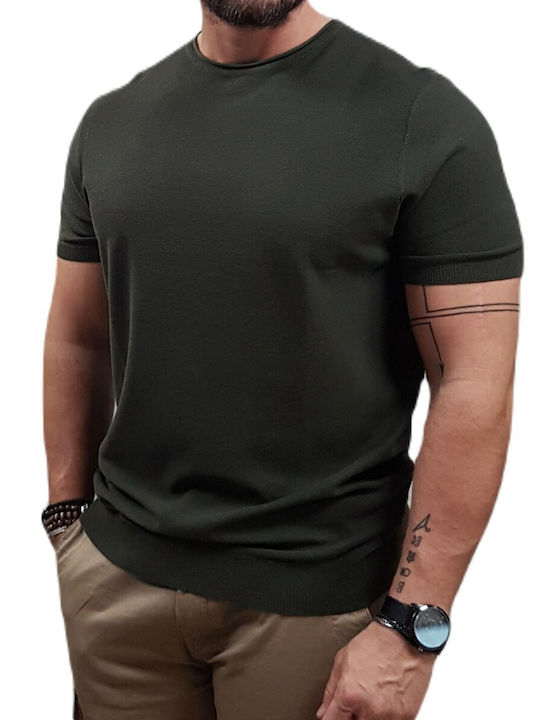 Biston Men's Short Sleeve T-shirt Khaki