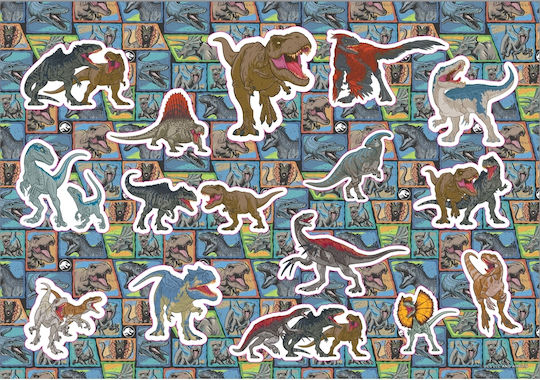 Malblöcke 23x33cm 40f Aufkleber Jurrasic 2 570990