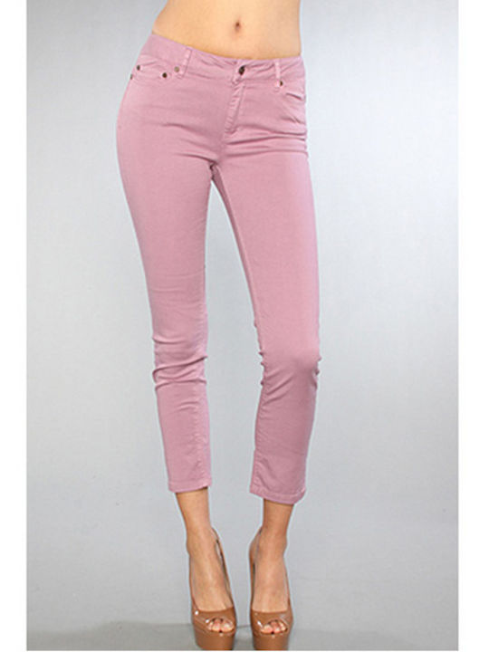 Insight Femei Tesatura Capri Pantaloni cu Croială Skinny Violet