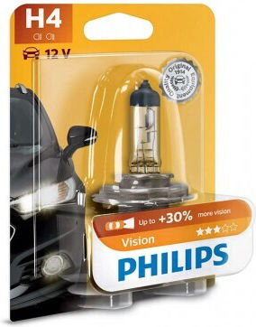 Philips Lămpi Autoturismului Vision H4 Simple 12V 55W 2buc