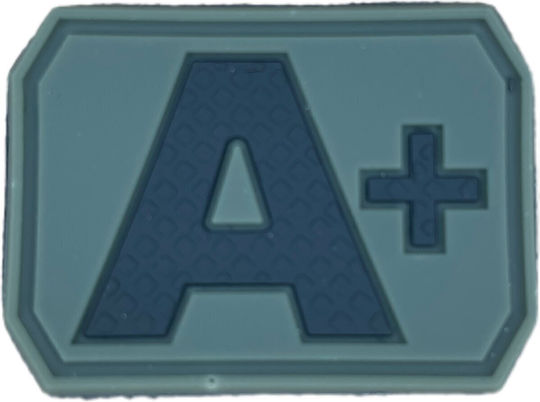 PVC Blood Type Patch Khaki A Negative