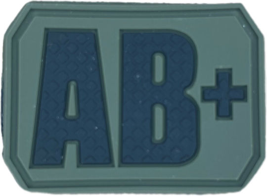PVC Blood Type Patch Khaki A Negative