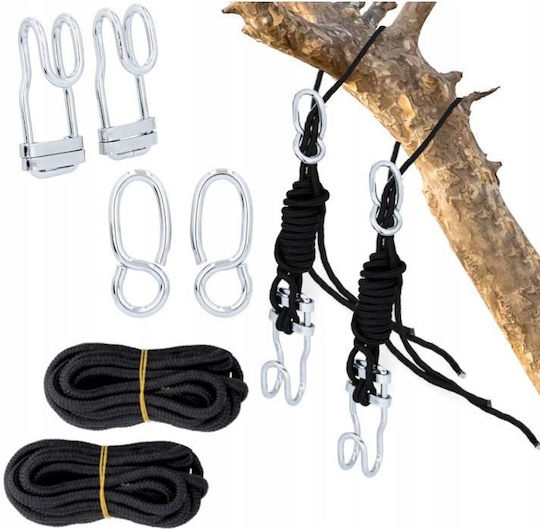 Hammock Fixing Set Hooks Ropes Resistance 200 Kg