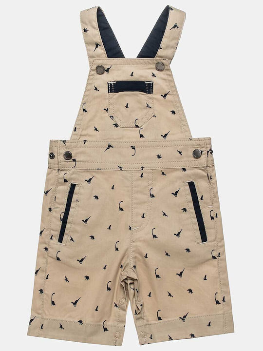 Kids Clothing Set with Dungarees Summer 2 Pieces Beige