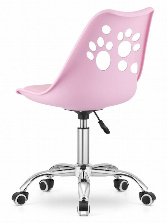 Desk Chair Print Pink 50x57x93.5cm