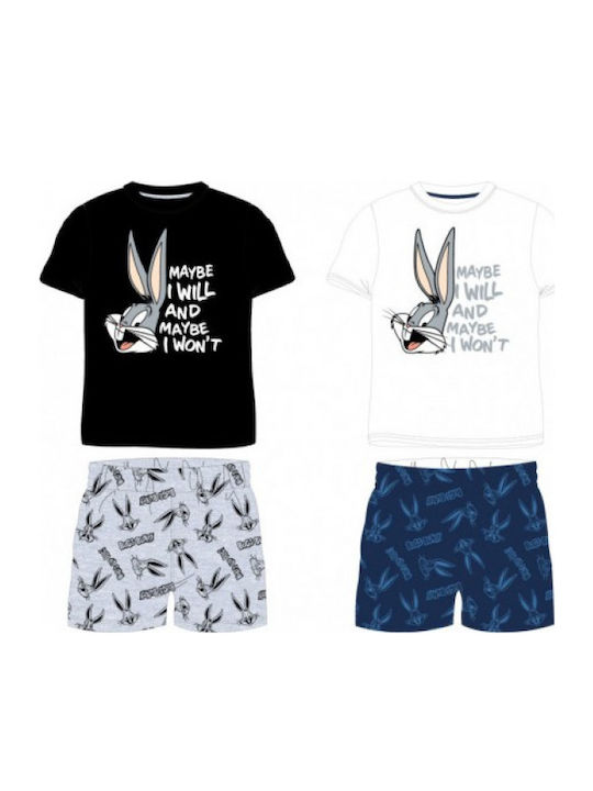 Looney Tunes Kinder Schlafanzug Sommerlich White/blue