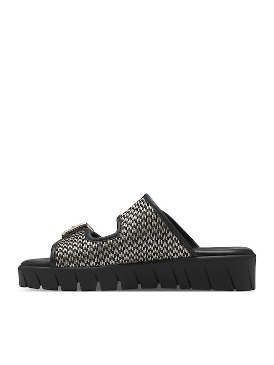 Women's Flat Sandals in Black Color