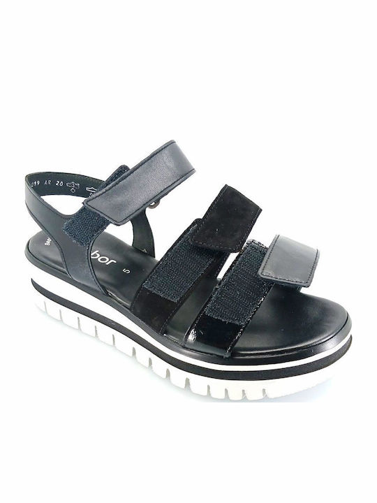 Leather Women's Anatomic Black Sandals