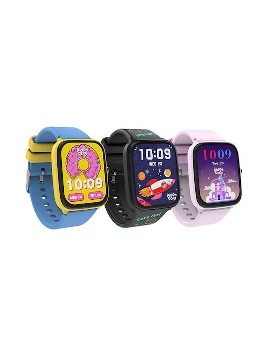 Kiddoboo Kinder-Smartwatch mit Lederarmband Flieder