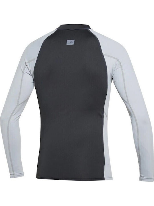 O'Neill Skins UPF 40+ Ανδρική Μακρυμάνικη Αντηλιακή Μπλούζα Μαύρη