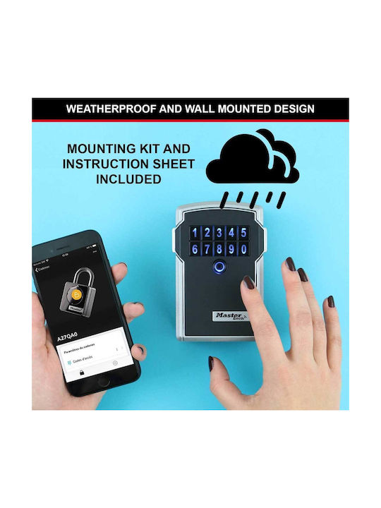 Master Lock Smart Επιτοίχια Κλειδοθήκη Συνδυασμού Πλαστική με Πληκτρολόγιο 6.2x2.5x9.4cm