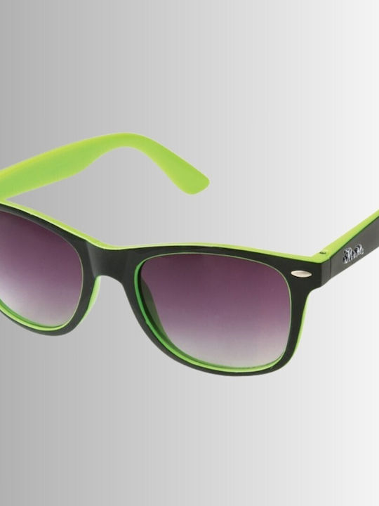 V-store Sunglasses with Green Plastic Frame and Gray Gradient Lens 01/02/7035