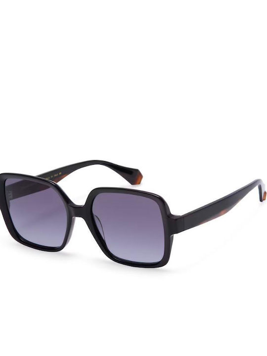 Gigi Barcelona Women's Sunglasses with Black Plastic Frame and Gray Gradient Lens 6950/1