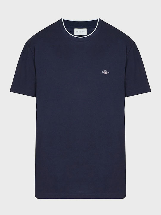 Gant T-shirt Bărbătesc cu Mânecă Scurtă DarkBlue