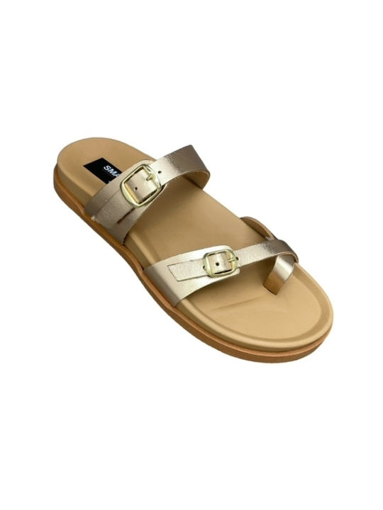 Smart Steps Women's Flat Sandals Anatomic in Gold Color