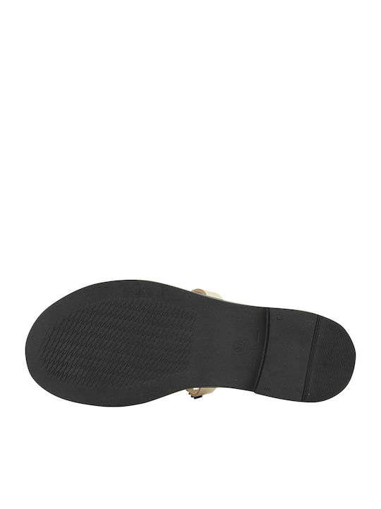 Nels Leather Women's Flat Sandals in Black Color